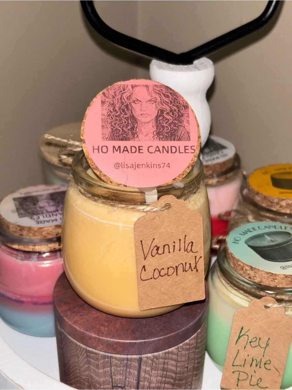 Vanilla Coconut Scented Jar Candle - Cream